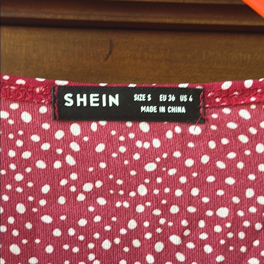 SHEIN Unity Ruffle Trim Tie Front Dalmatian Romper - Picture 12 of 14